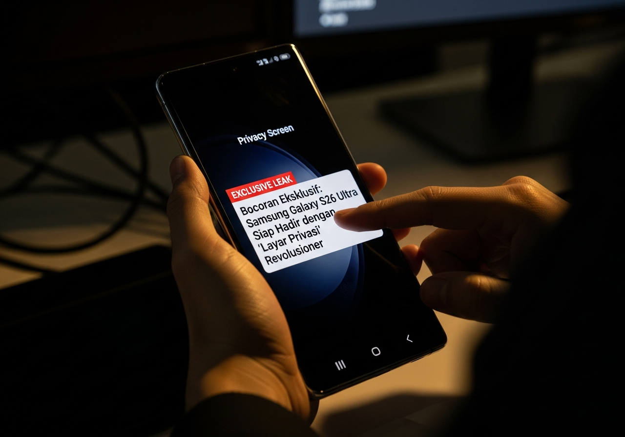 Bocoran Eksklusif: Samsung Galaxy S26 Ultra Siap Hadir dengan ‘Layar Privasi’ Revolusioner